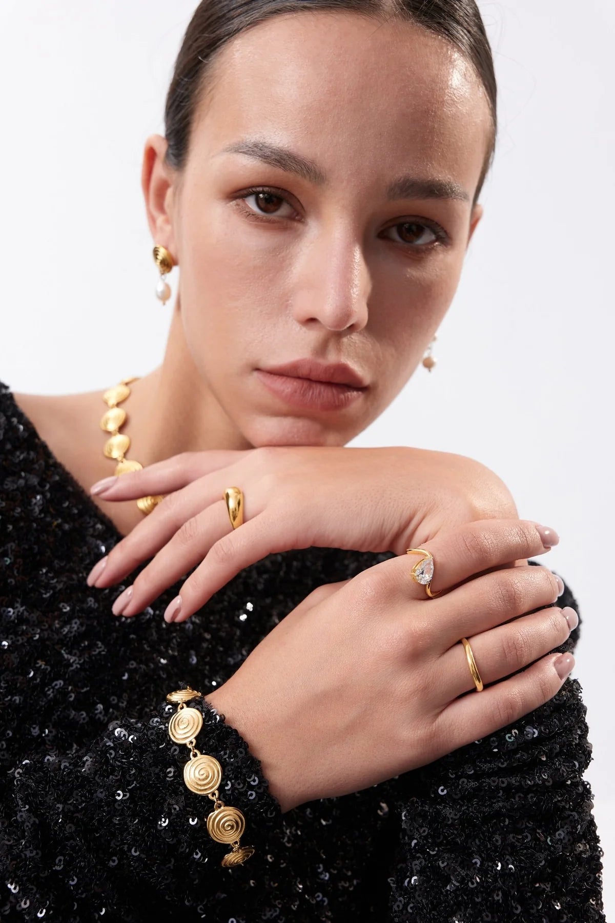 Spiral Bracelet, Gold
