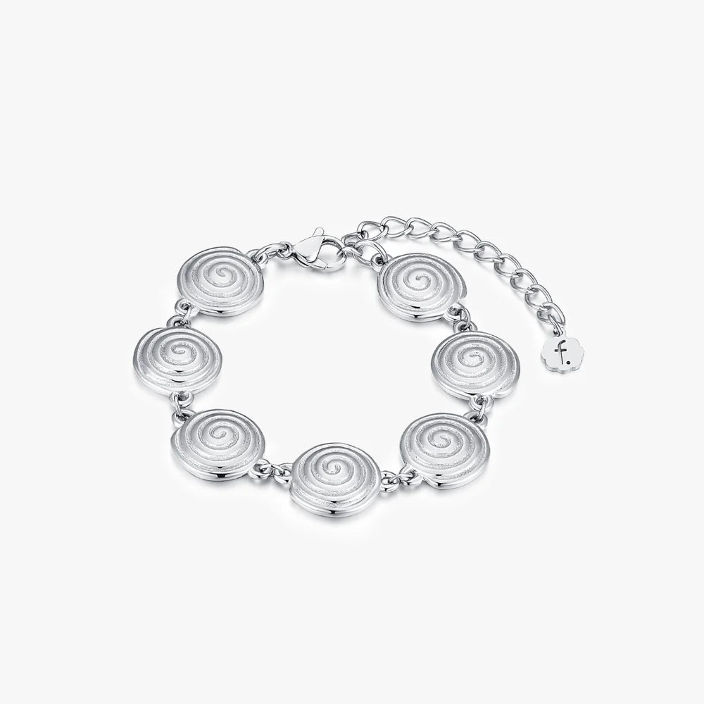 Spiral Bracelet, Silver
