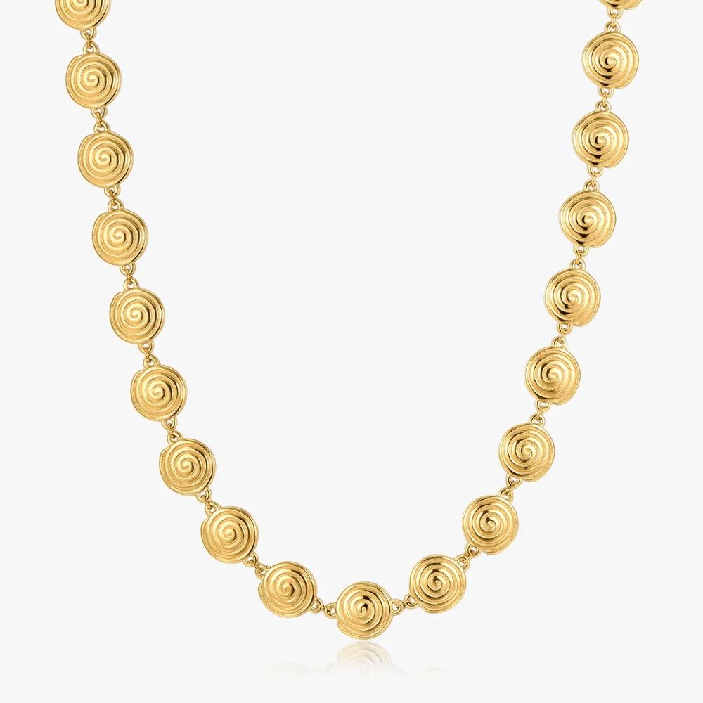 Spiral Necklace, Gold