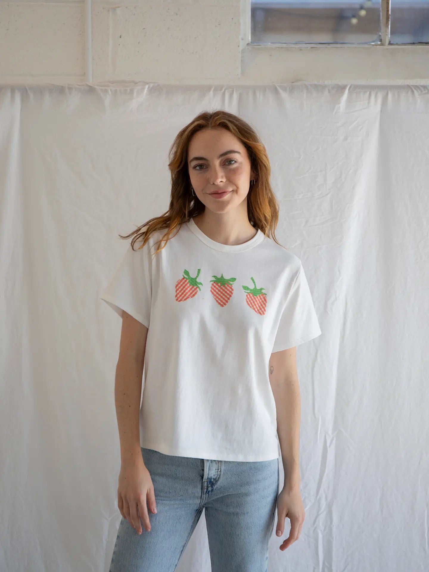 Strawberry Patchwork Tee