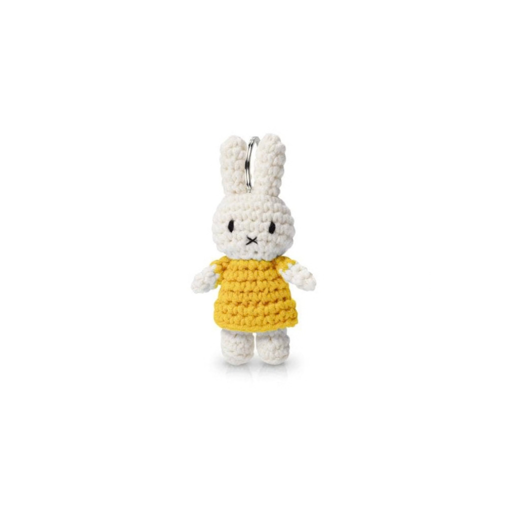 Miffy Knit Keychain, Yellow