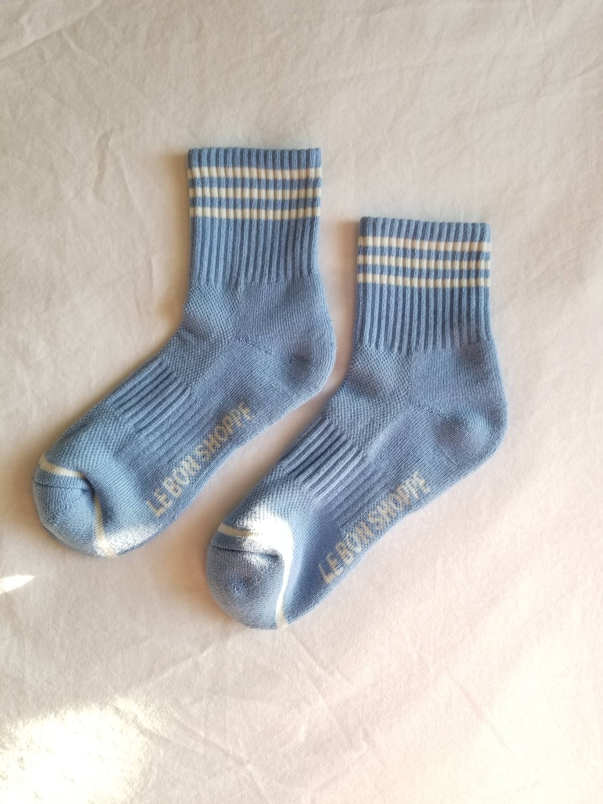 Girlfriend Socks, Parisian Blue