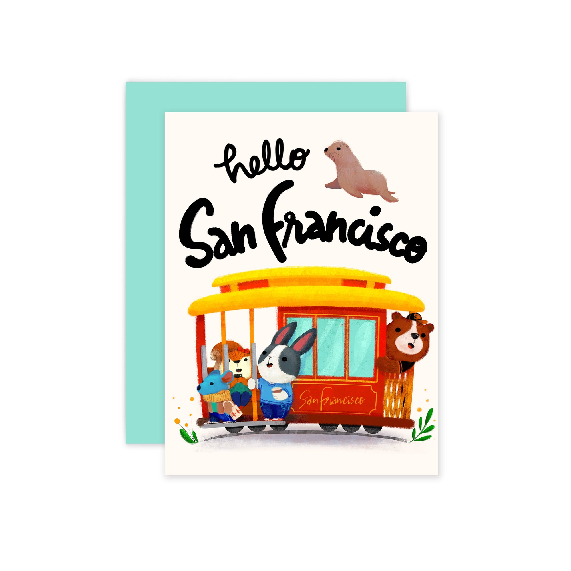 The Little Red House: San Francisco Card by The Little Red House