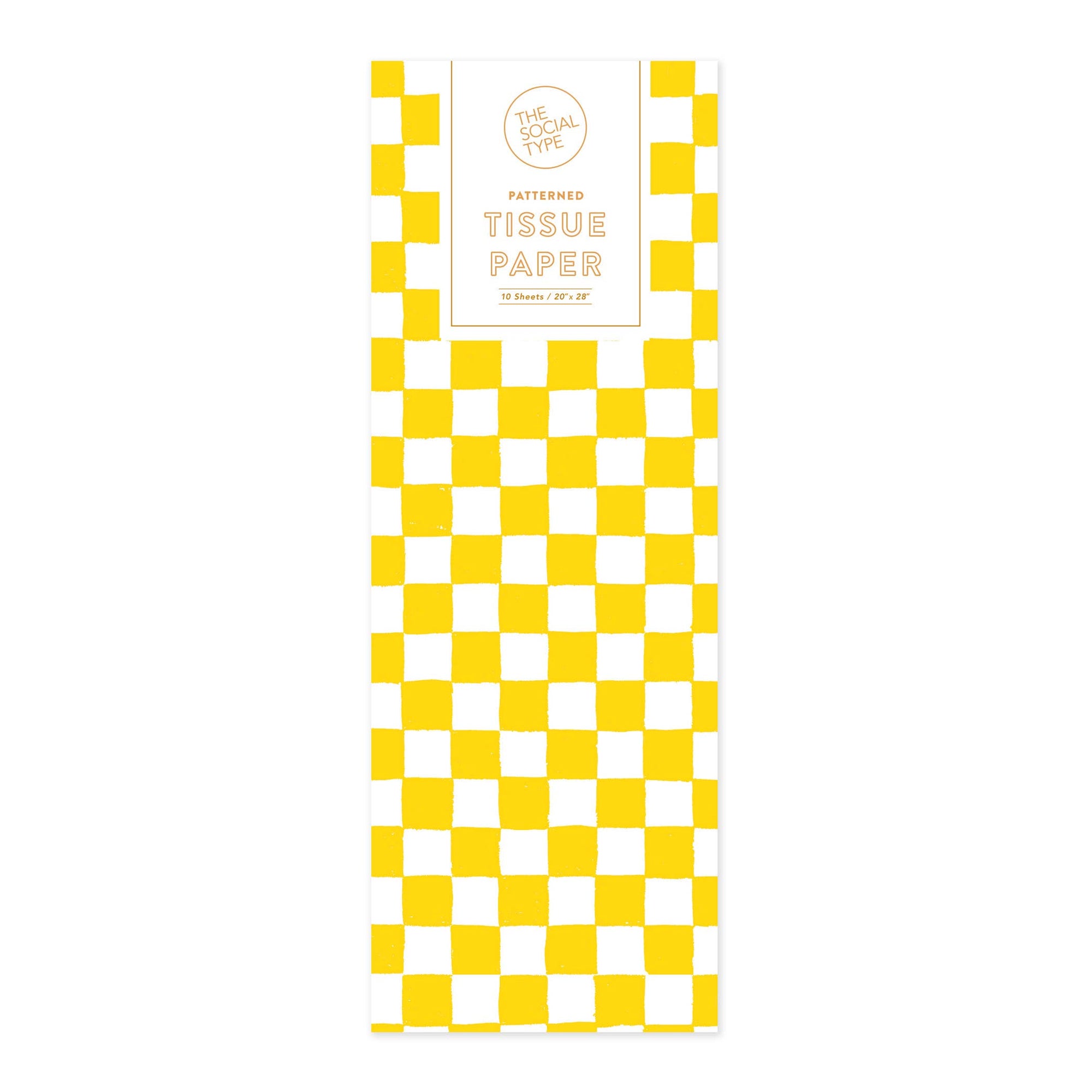 Yellow Checker Tissue Paper – The Kira Shop