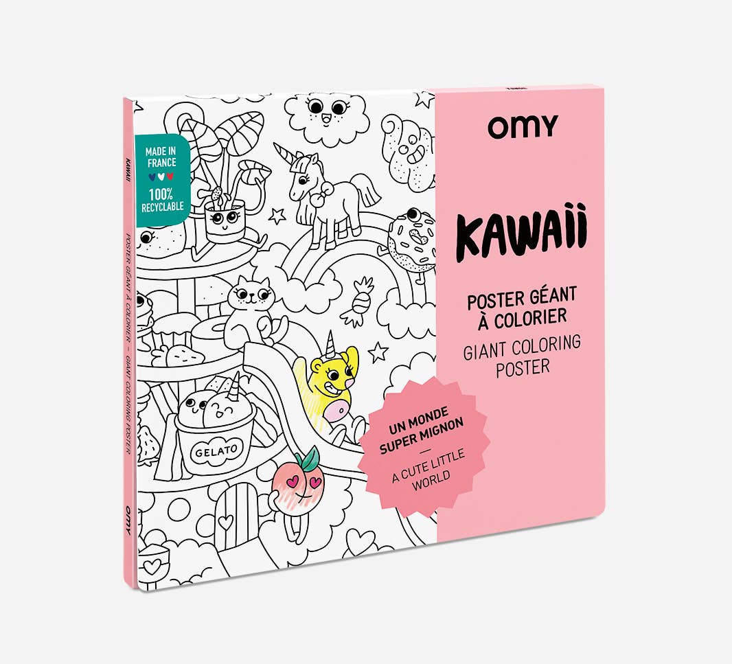 OMY - KAWAII - GIANT COLORING POSTER by OMY