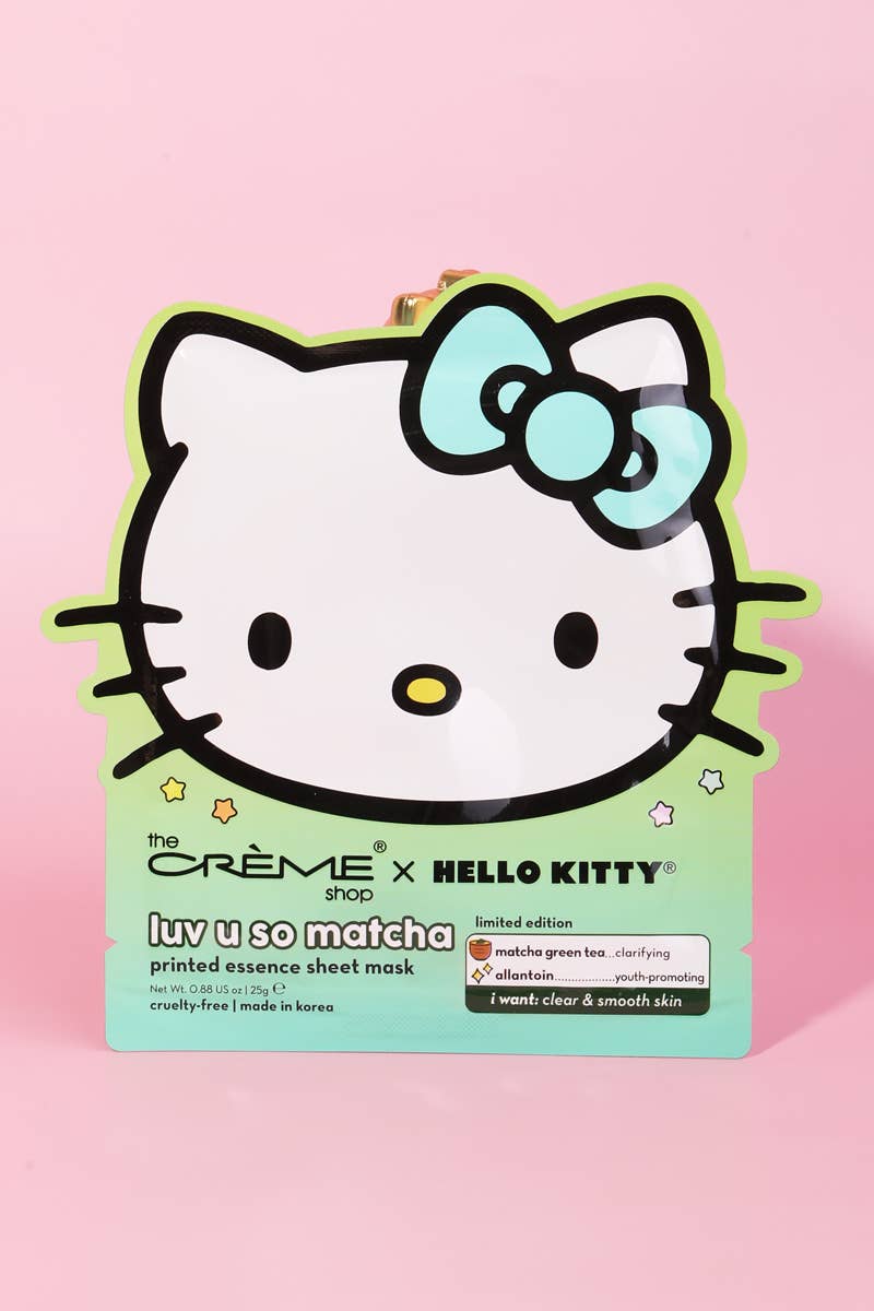 Matcha Hello Kitty Sheet Mask
