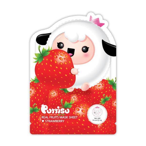 Real Fruits Facial Mask Sheet, Strawberry
