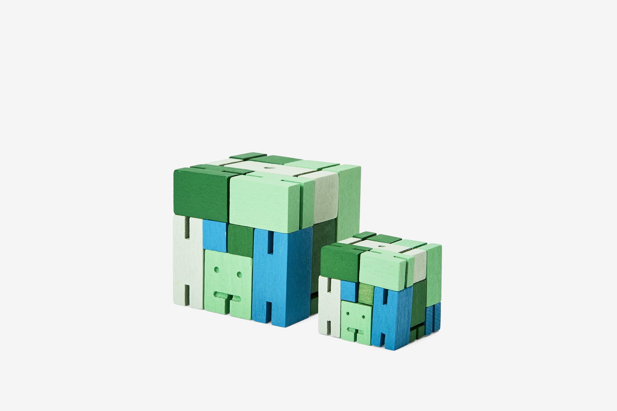 Areaware: Cubebot® Capsule Collection Green Multi, Small by Areaware