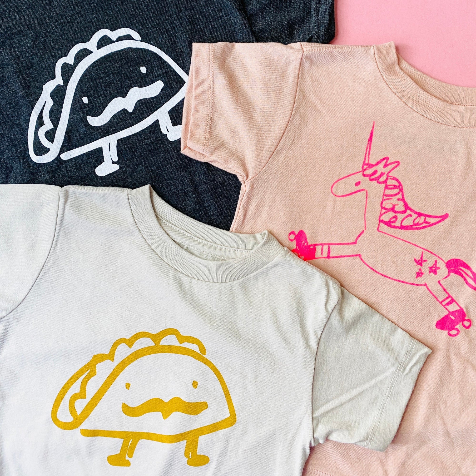 Unicorn Graphic L/S T-shirt, Blush