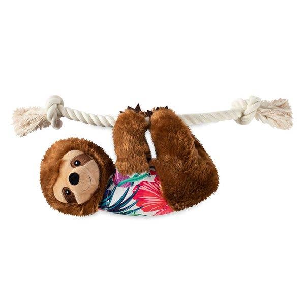 Hangin' Around Sloth Plush Dog Toy