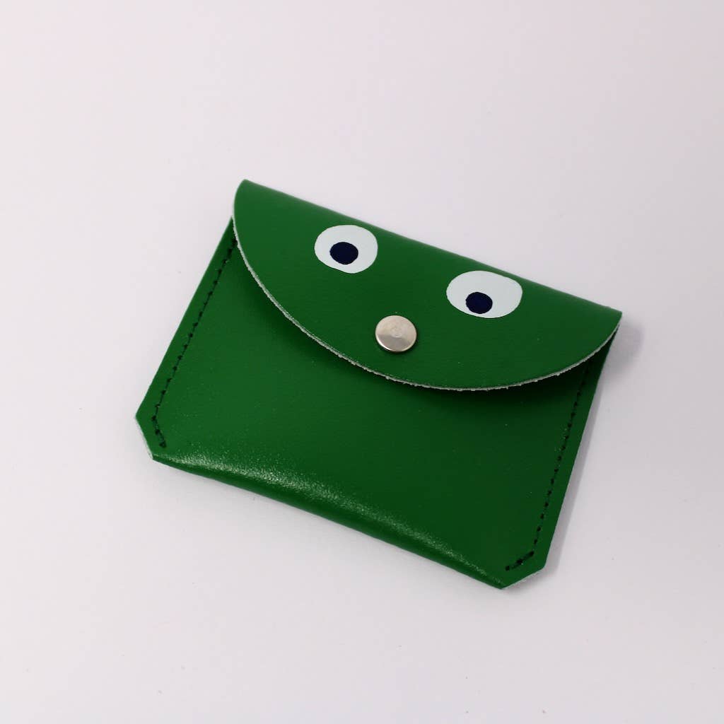 Eyes Mini Coin Purse, Bright Green